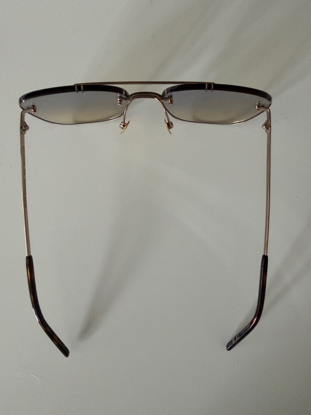 Saint Laurent Rimless Gradient Sunglasses - Brown/Gray - Picture 5 of 7